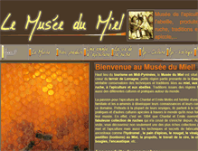 Tablet Screenshot of musee-du-miel.com
